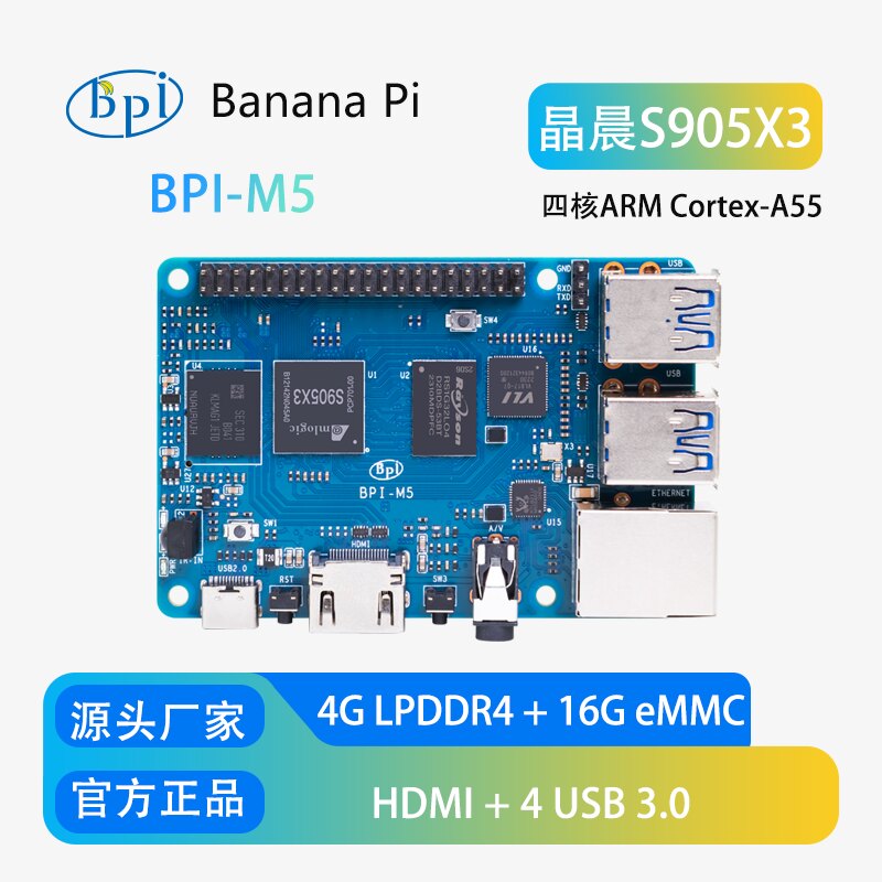 Banana Pi Bpi-M5 - Płytka rozwojowa Banana Pi BPI-M5 Quad-Core
